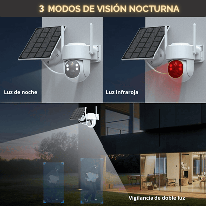 Cámara 360° con Panel Solar